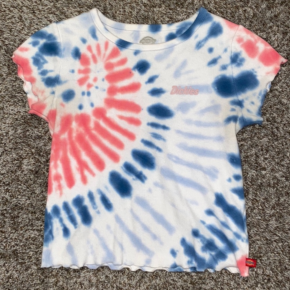 Tie dye Dickies baby tee